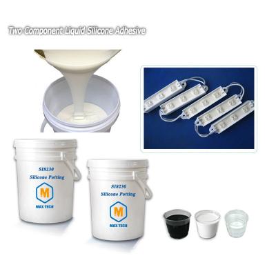 China Hot Selling Two-Component 1: 1 Mixing 0.75W 2.0W 3.0W Silicone Rubber Thermal Conductive Potting Compound for sale