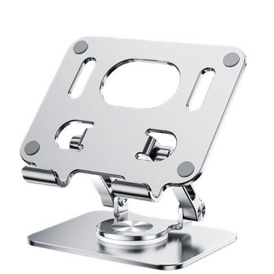 China Adjustable Cell Phone Stand Holder for 4-13 Inches Tablet 360 Rotating Mount Steel Holder for sale