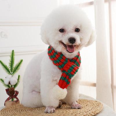 China Custom Logo Dog Teddy Bear Cat Scarf Dog Christmas Scarf Accessories Scarf for Dog for sale