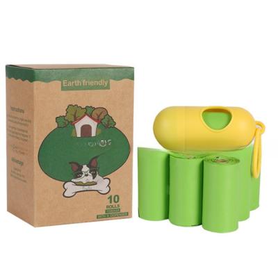 China Hot Sale 100% Compostable Pet Waste Disposal Corn Starch Biodegradable Dog Poop Bag for sale