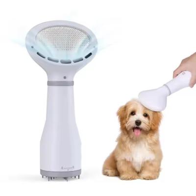 China 2025 Arrivals Dog Cat Mini 2 in 1 Cleaning Multifunction Grooming Pet Dryer Brush Pet Hair Dryer Comb Pet Grooming Tool for sale