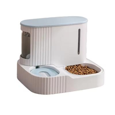 China 3L Pet Dog Automatic Feeder with Dry Food Storage and Water Bowl PET ABS Material Dogs' Convenient Feeding Solution for sale