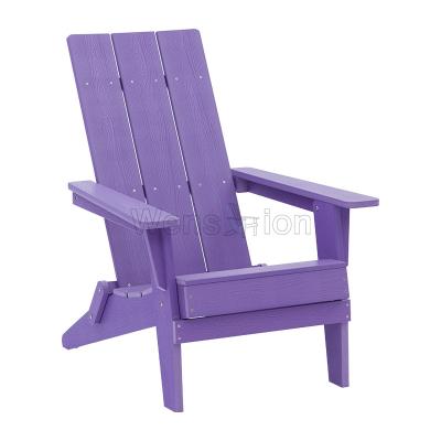 China UV Resistant Hot Selling Polystyrene Plastic Wooden Chair Foldable Adirondack Chairs For Swimming Pool for sale