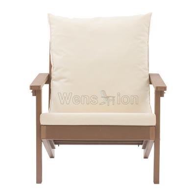 China Factory Price Outdoor Patio Modern Corner Sofas One Seat Garden Furniture Waterproof Garden Furniture Sofa With Cushion for sale