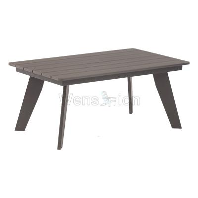 China Best Weather Furniture Outdoor Deals Patio Garden Furniture Plastic Wood Waterproof Weather Resistant Coffee Table for sale