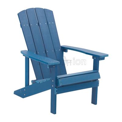 China Hot Selling UV Resistant Outdoor Polystyrene Wood Adirondack Plastic Wood Chairs For Garden for sale