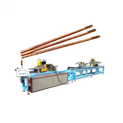 China Automatic Bottom Heat Exchanger Spiral Fin Tube Forming Machine For Heat Exchanger for sale