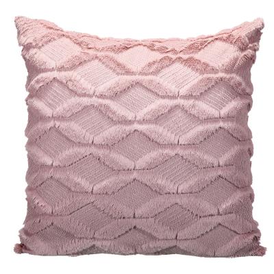 China Non-Toxic Decorative Tile Covers 18x18 Inch Soft Plush Wool Cushion Case For Home Sofa Couch for sale