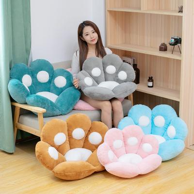 China Non-toxic Cute Lazy Bear Paw Chair Cushion Cat Paw Plush Pillows Soft Comfortable Sofa Cushions Office Chair Seat for sale