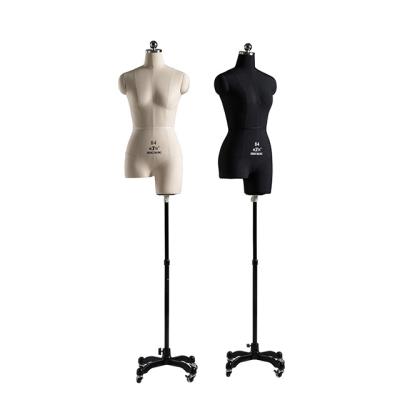 China Other Woman Half Body Sewing Mannequin Work Dummy Half Body Working Dress Form Mannequin With Magnetic Hand for sale