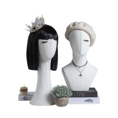 China Other Fashion Mannequin Head And Stand Mannequin Head Hat Display Head Display With Wooden Base for sale