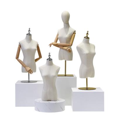 China Other Women's Clothing Store Body Mannequin Half Props Dummy Shelf Table Display Stand Female Shop Full Body for sale