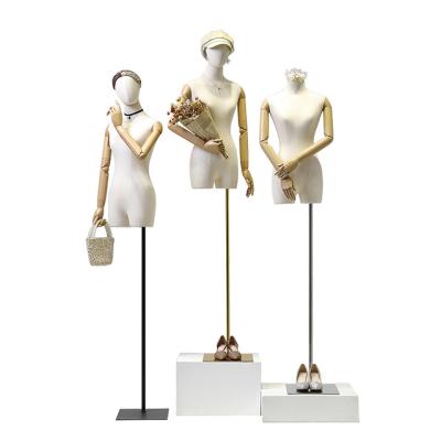 China Other Fashion Half Body Mannequins Torso Clothes Show Female Mannequins for sale