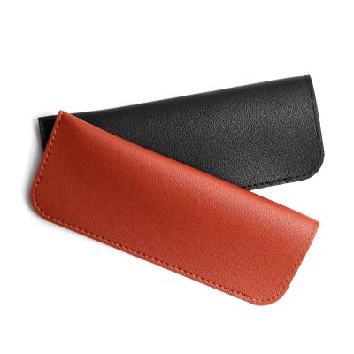 China Wholesale Custom Leather Pouch Custom Thick Leather Pouch Eye Glasses Pouch Vintage Glass Leather Pouch Package for sale