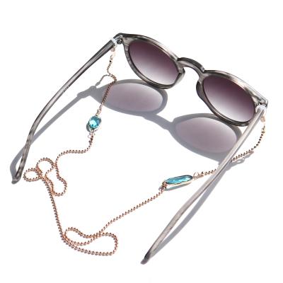 China Fashion Metal Sunglass Rope Chain Bead Acrylic Rope For Sunglasses Shape Chain Glasses Chain Lanyard Eye Glass Accessory Good Quality for sale