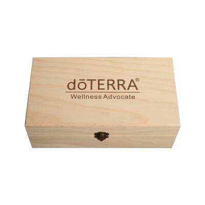 China Business& Factory Wholesale Buying Custom Solid Wood Wooden Organizer Essential Oil Box Holds 5ml 10ml and 15mL Sizes for sale