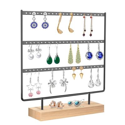 China OEM+ODM+Wholesale Wholesale Custom Earring Display With Layers Earring Holder For Hanging Earrings for sale