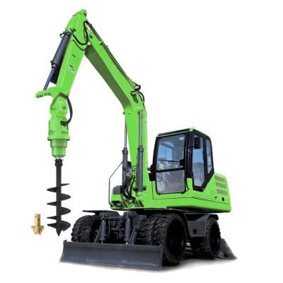 Κίνα Φορητό τρυπάνι Hydraulic Earth Auger Machine Ground Hole Drill Drill Ροπή 8000 Nm προς πώληση