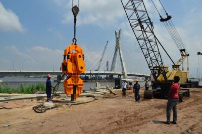 China Máquina de aço da fundação de pilha do controle do PLC para canteiros de obras à venda