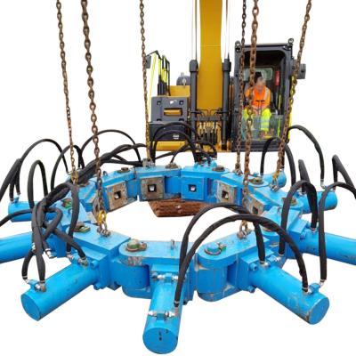 China Hydraulic Concrete Pile Cropper Pile Breaker For Excavator Attachment for sale