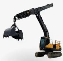 China 1600Kg Capacity Clamshell Telescopic Arm for Excavator ≥36t Heavy-duty Performance for sale