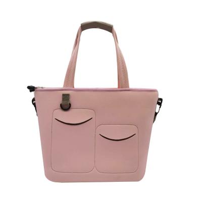 China Custom Wholesale Neoprene Insulated Lunch Box Tote Reusable Cooler Bag For Picnic Waterproof With Shoulder for sale