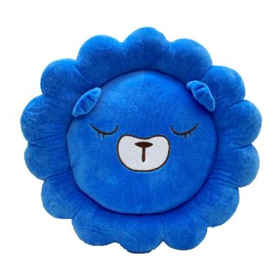 China Dongguan Factory Sale Cotton Seat Mat Lion Shape Cushion Soft Warm Animal Blue Carpet Outdoor Furniture Cushions for sale