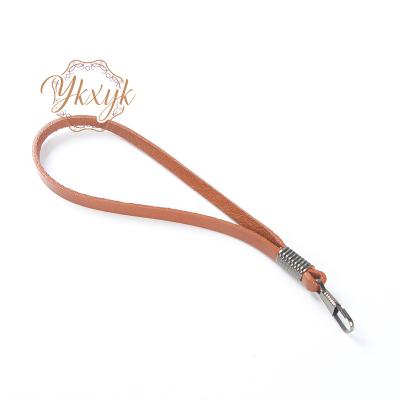 China Luxury Wholesale 2021 New Design Genuine Leather Lanyard For Bags Handle Purse Handles for sale