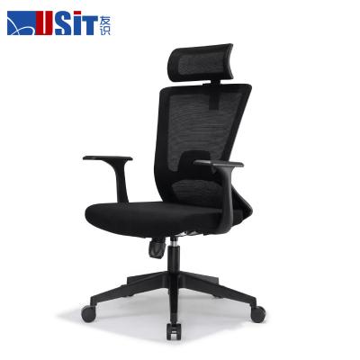 Cina Ufficio nero Mesh Ergonomic Chair della parte girevole del responsabile di altezza di Usit del lavoro esecutivo regolabile di Office Armchair Furniture in vendita