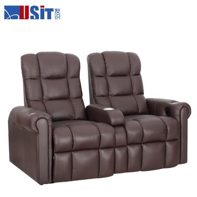 Cina Usit 822A UV VIP Home Theater che mette, cuoio commerciale Sofa With Cup Holder in vendita