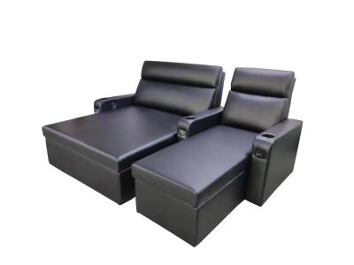 Cina cinema Sofa Beds della sedia del Recliner del cuoio del compensato di 12mm in vendita