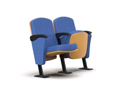 China Conferencia de madera Hall Chairs Solid Theater Seat del tejido de poliester en venta