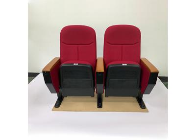 China Audit Customizable Church Auditorium Chairs With Wooden Writing Pad for sale