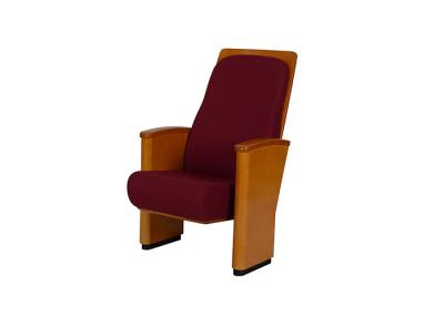 China BS5852 Auditorium Church Seating With Plywood Outer Back Theater Hall Arm Chair for sale