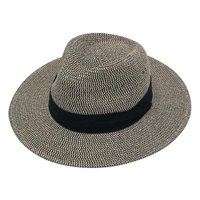 China Best Selling Striped Customize Spring Summer Autumn Travel Adjustable Panama Mixed Sunshade Hat Women Straw Hats Manufacturers for sale