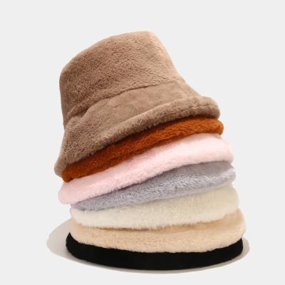 China Japan and Korean Japanese Style Cool Bucket Hat Autumn/Winter Contracted Fuzzy Beret Fisherman Hats Outdoor Warm for sale