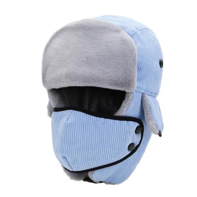 China JOINT Fashion Women's Winter Hats Cotton Ear Mask Windproof Thermal Warm Motorcycle Riding Lei Feng Hat Winter Running Skiing Hat for sale