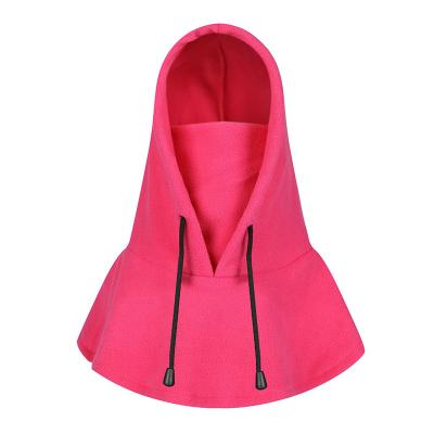 China New Autumn Men's And Winter Women's Cotton Korean Style Warm Hooded Padded Ear Protection Scarf Cold-proof Windproof Hat for sale