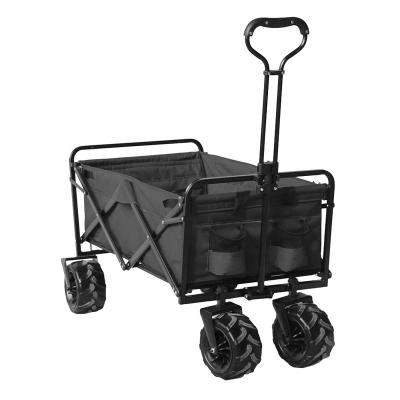 China Outdoor Classic 'High Easy Folding Sand Beach Folding Wagon Cart Wagon' Material Wheel 7x4 for sale