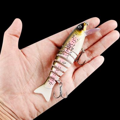 China Outdoor Activities Fishing 11cm Multi-joint 17g Fishing Lure with 6#hooks for sale