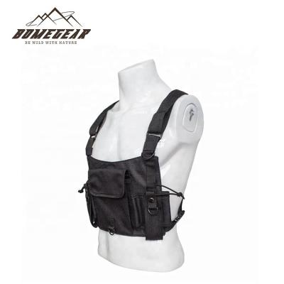 China Lightweight Tactical Radio Chest Rig Bag Holster Harness Vest for sale