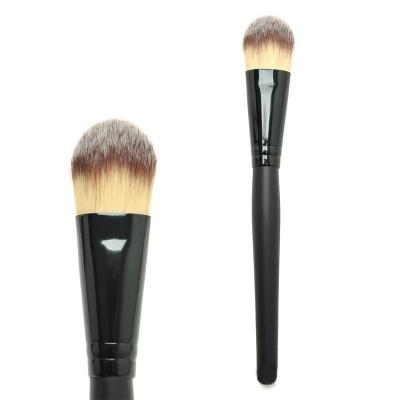 China Angular Blush Foundation Makeup Brush Concealer Brush Liquid Black Tongue Shape Facial Makeup Brush Tools for sale