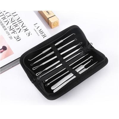 China Acne Treatment 9 Pcs Blackhead Remover Pimple Pimple Extractor Tools Kit Comedone Pimple Extractor Tools for sale