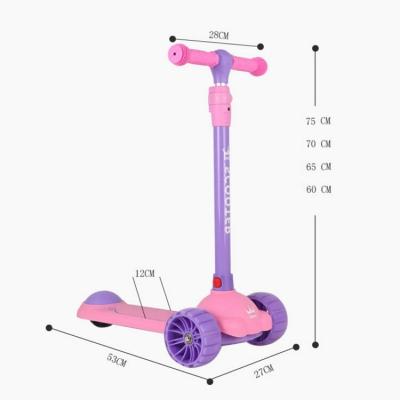 China Kids Balance Scooter Best Gift 3 Wheel Scooter Kids Training Dismountable Scooter With Led Lighting for sale