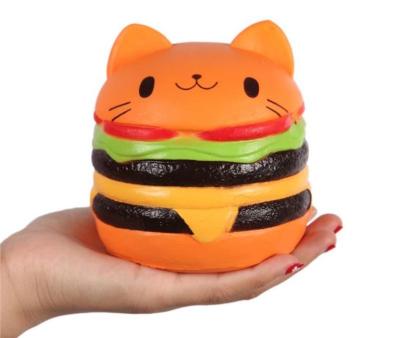 China 2018 new hot selling new item hot colorful elephant burger cute slow rising squishy burger kids toys for sale