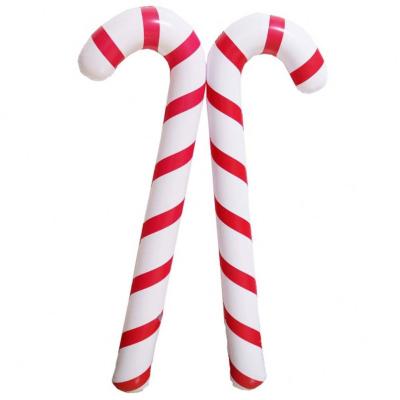 China Toy Christmas Festival Colorful Inflatable Walking Stick For Decoration for sale