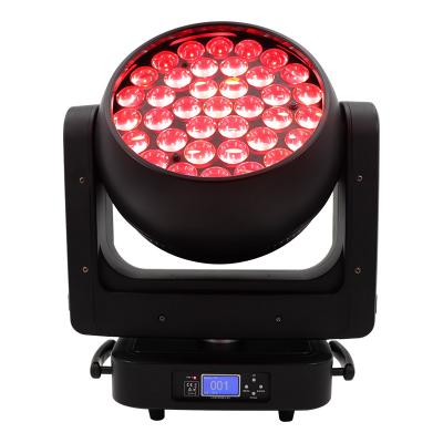 China Factory Professional Large Concert Theater Stage Lighting High Brightness Wash 37Led 25W 4in1 Zoom Led Moving Head Light for sale