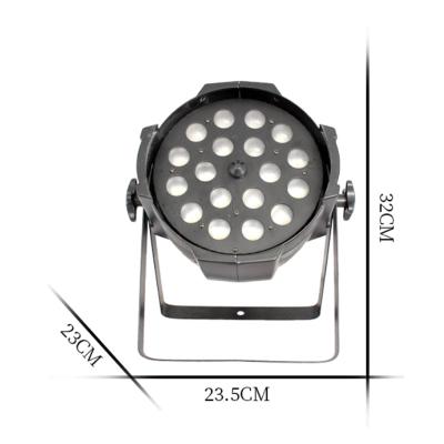 China Theme park Smart DJ led par lights 18x18w 6in1 rgbwa UV led zoom stage light for sale