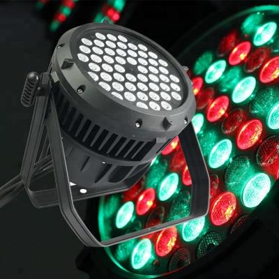 China 54*3w LANDSCAPE stage light 54x3 waterproof rgbw ip65 par 54x3w 64 led par can for sale