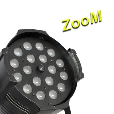 China Hotel factory price dmx 18x18w rgbwa stage 6in1 UV wash zoom led par light for sale